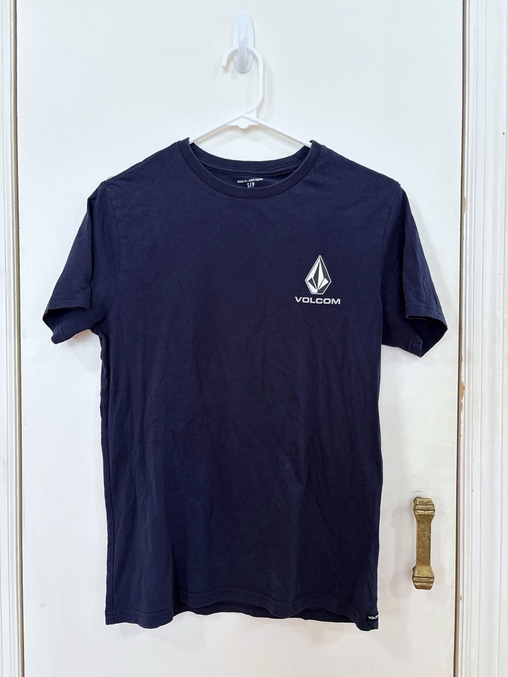 Volcom Navy Logo Crew Neck T-Shirt